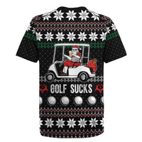 Golf Sucks Christmas Rugby Jersey Xmas Holiday Patterns - Wonder Print Shop