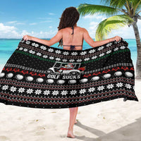 Golf Sucks Christmas Sarong Xmas Holiday Patterns - Wonder Print Shop