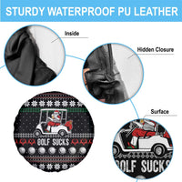 Golf Sucks Christmas Spare Tire Cover Xmas Holiday Patterns - Wonder Print Shop