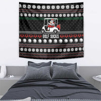 Golf Sucks Christmas Tapestry Xmas Holiday Patterns - Wonder Print Shop