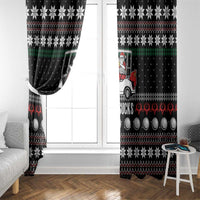 Golf Sucks Christmas Window Curtain Xmas Holiday Patterns - Wonder Print Shop