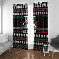Golf Sucks Christmas Window Curtain Xmas Holiday Patterns - Wonder Print Shop