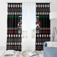 Golf Sucks Christmas Window Curtain Xmas Holiday Patterns - Wonder Print Shop