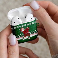 Golfer Santa Christmas AirPods Case Xmas Holiday Patterns - Wonder Print Shop