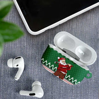 Golfer Santa Christmas AirPods Case Xmas Holiday Patterns - Wonder Print Shop
