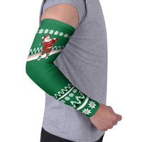 Golfer Santa Christmas Arm Sleeves Xmas Holiday Patterns - Wonder Print Shop