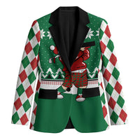 Golfer Santa Christmas Blazer Xmas Holiday Patterns - Wonder Print Shop