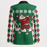 Golfer Santa Christmas Blazer Xmas Holiday Patterns - Wonder Print Shop