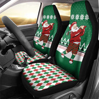 Golfer Santa Christmas Car Seat Cover Xmas Holiday Patterns - Wonder Print Shop