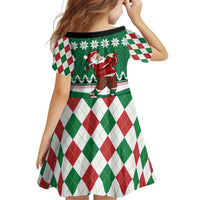 Golfer Santa Christmas Family Matching Puletasi and Hawaiian Shirt Xmas Holiday Patterns - Wonder Print Shop