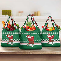 Golfer Santa Christmas Grocery Bag Xmas Holiday Patterns - Wonder Print Shop