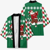 Golfer Santa Christmas Kimono Xmas Holiday Patterns - Wonder Print Shop