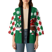 Golfer Santa Christmas Kimono Xmas Holiday Patterns - Wonder Print Shop