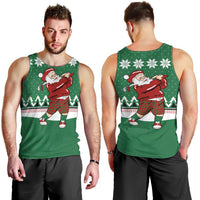 Golfer Santa Christmas Men Tank Top Xmas Holiday Patterns - Wonder Print Shop
