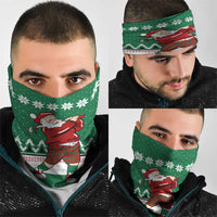 Golfer Santa Christmas Neck Gaiter Xmas Holiday Patterns - Wonder Print Shop