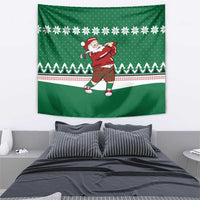Golfer Santa Christmas Tapestry Xmas Holiday Patterns - Wonder Print Shop