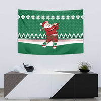 Golfer Santa Christmas Tapestry Xmas Holiday Patterns - Wonder Print Shop