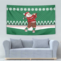 Golfer Santa Christmas Tapestry Xmas Holiday Patterns - Wonder Print Shop