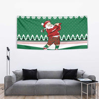 Golfer Santa Christmas Tapestry Xmas Holiday Patterns - Wonder Print Shop