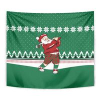 Golfer Santa Christmas Tapestry Xmas Holiday Patterns - Wonder Print Shop