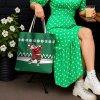 Golfer Santa Christmas Tote Bag Xmas Holiday Patterns - Wonder Print Shop
