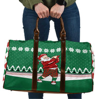 Golfer Santa Christmas Travel Bag Xmas Holiday Patterns - Wonder Print Shop