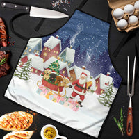 Labrador Retriever Santa Sled Christmas Apron Funny Xmas Holiday Patterns - Wonder Print Shop