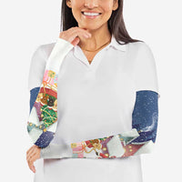 Labrador Retriever Santa Sled Christmas Arm Sleeves Funny Xmas Holiday Patterns - Wonder Print Shop