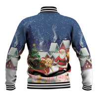 Labrador Retriever Santa Sled Christmas Baseball Jacket Funny Xmas Holiday Patterns - Wonder Print Shop