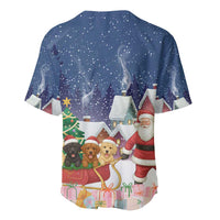 Labrador Retriever Santa Sled Christmas Baseball Jersey Funny Xmas Holiday Patterns - Wonder Print Shop