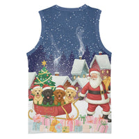 Labrador Retriever Santa Sled Christmas Basketball Jersey Funny Xmas Holiday Patterns - Wonder Print Shop
