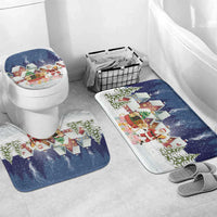 Labrador Retriever Santa Sled Christmas Bathroom Set Funny Xmas Holiday Patterns - Wonder Print Shop