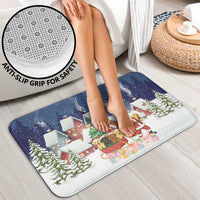 Labrador Retriever Santa Sled Christmas Bathroom Set Funny Xmas Holiday Patterns - Wonder Print Shop