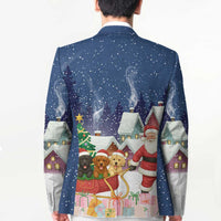 Labrador Retriever Santa Sled Christmas Blazer Funny Xmas Holiday Patterns - Wonder Print Shop