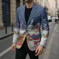 Labrador Retriever Santa Sled Christmas Blazer Funny Xmas Holiday Patterns - Wonder Print Shop