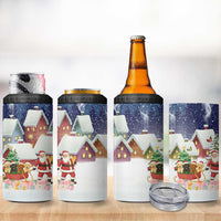 Labrador Retriever Santa Sled Christmas 4 in 1 Can Cooler Tumbler Funny Xmas Holiday Patterns - Wonder Print Shop