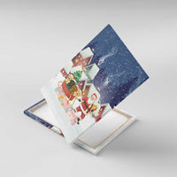Labrador Retriever Santa Sled Christmas Canvas Wall Art Funny Xmas Holiday Patterns - Wonder Print Shop