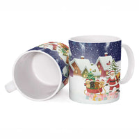 Labrador Retriever Santa Sled Christmas Ceramic Mug Funny Xmas Holiday Patterns - Wonder Print Shop
