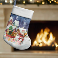 Labrador Retriever Santa Sled Christmas Stocking Funny Xmas Holiday Patterns - Wonder Print Shop