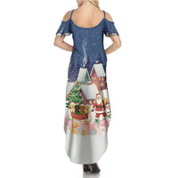 Labrador Retriever Santa Sled Christmas Family Matching Summer Maxi Dress and Hawaiian Shirt Funny Xmas Holiday Patterns - Wonder Print Shop