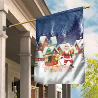 Labrador Retriever Santa Sled Christmas Garden Flag Funny Xmas Holiday Patterns - Wonder Print Shop
