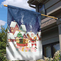 Labrador Retriever Santa Sled Christmas Garden Flag Funny Xmas Holiday Patterns - Wonder Print Shop