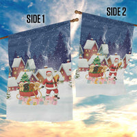 Labrador Retriever Santa Sled Christmas Garden Flag Funny Xmas Holiday Patterns - Wonder Print Shop