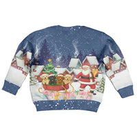 Labrador Retriever Santa Sled Christmas Kid Ugly Christmas Sweater Funny Xmas Holiday Patterns - Wonder Print Shop