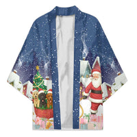 Labrador Retriever Santa Sled Christmas Kimono Funny Xmas Holiday Patterns - Wonder Print Shop