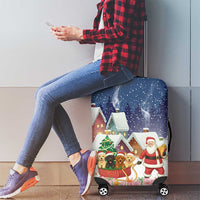 Labrador Retriever Santa Sled Christmas Luggage Cover Funny Xmas Holiday Patterns - Wonder Print Shop