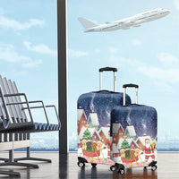 Labrador Retriever Santa Sled Christmas Luggage Cover Funny Xmas Holiday Patterns - Wonder Print Shop