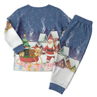 Labrador Retriever Santa Sled Christmas Pajama Set Funny Xmas Holiday Patterns - Wonder Print Shop