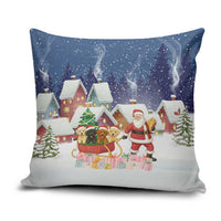 Labrador Retriever Santa Sled Christmas Pillow Cover Funny Xmas Holiday Patterns - Wonder Print Shop