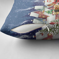 Labrador Retriever Santa Sled Christmas Pillow Cover Funny Xmas Holiday Patterns - Wonder Print Shop